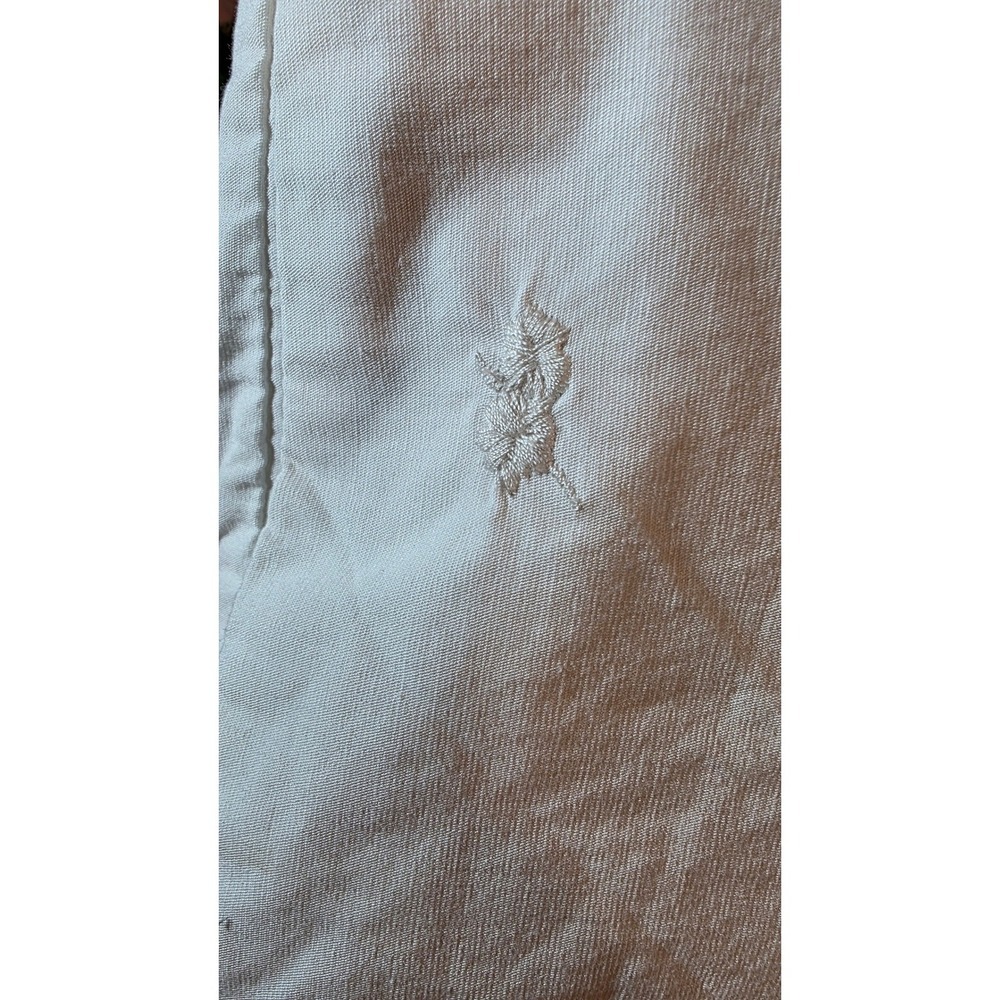 Nicole Miller White Embroidered Wide Leg Linen Rayon Pants Womens Size 2 - Picture 7 of 10